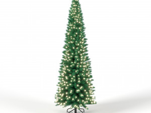 christmas tree 6 feet with lights 3D Modell