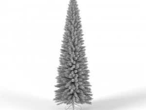 christmas tree 6 feet with lights 3D Model