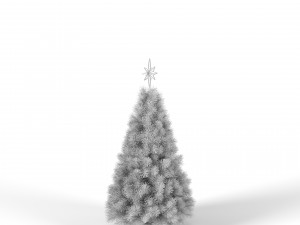 christmas tree with lightsanimated - 5 feet 3D-Modell