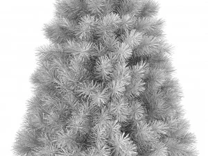 christmas tree with animated lights - 9 feet 3D Model
