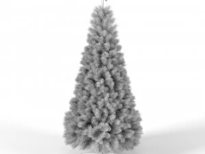 christmas tree with animated lights - 9 feet 3D Model