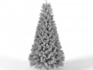 christmas tree with animated lights - 9 feet 3D Model