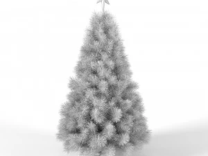 christmas tree with animated lights - set 1 3D Model