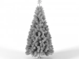 christmas tree with animated lights - set 1 3D Model