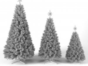christmas tree with animated lights - set 1 3D 模型