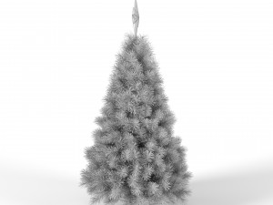 christmas tree with multicolor animated lights - 5 feet 3D मॉडल