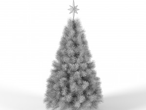 christmas tree with multicolor animated lights - 5 feet 3D मॉडल