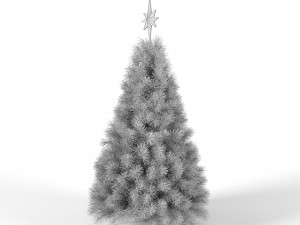 christmas tree with multicolor animated lights - 5 feet 3D मॉडल
