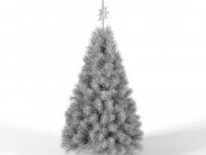 albero di natale con luci animate multicolori - 5 piedi Modello 3D