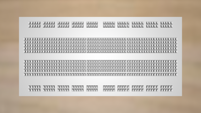 breadboard 3D Model .c4d .max .obj .3ds .fbx .stl .blend 