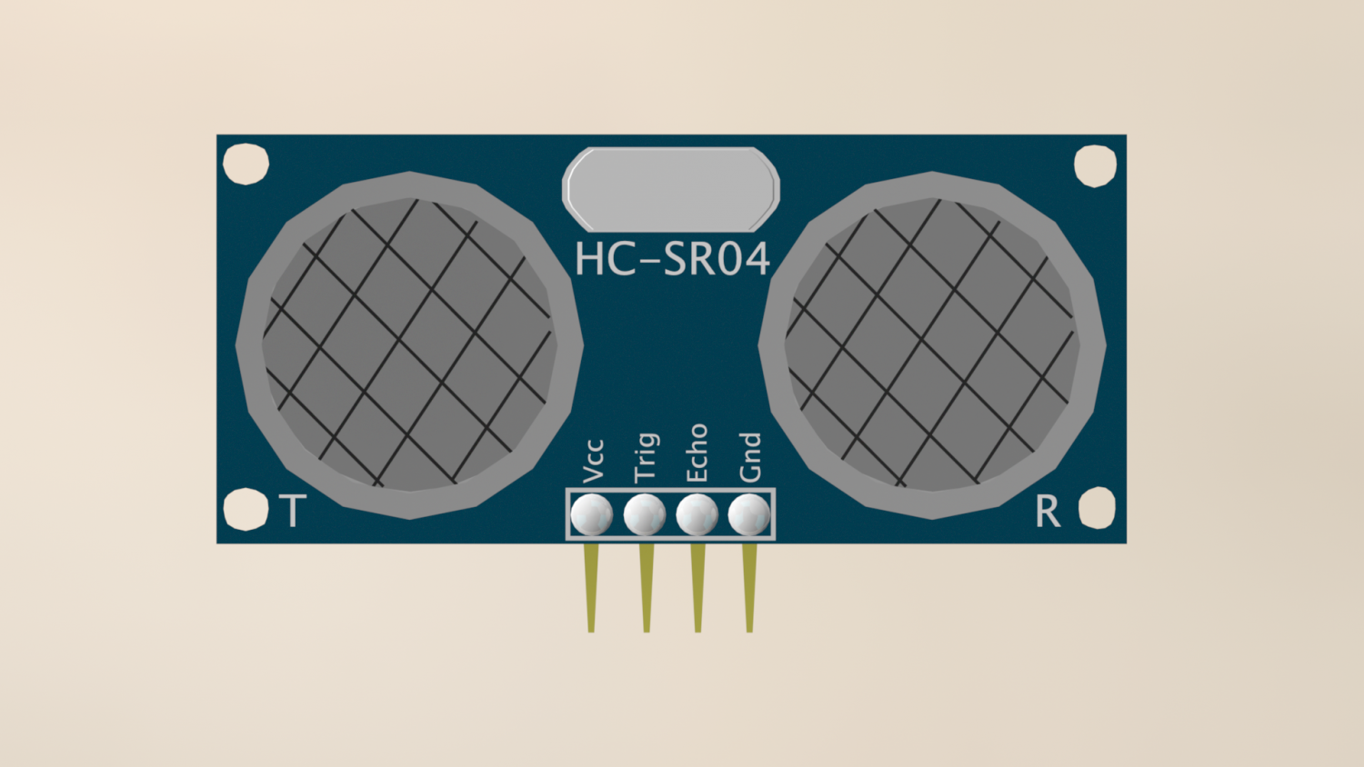 ultrasound sensor 3D Model in Parts 3DExport