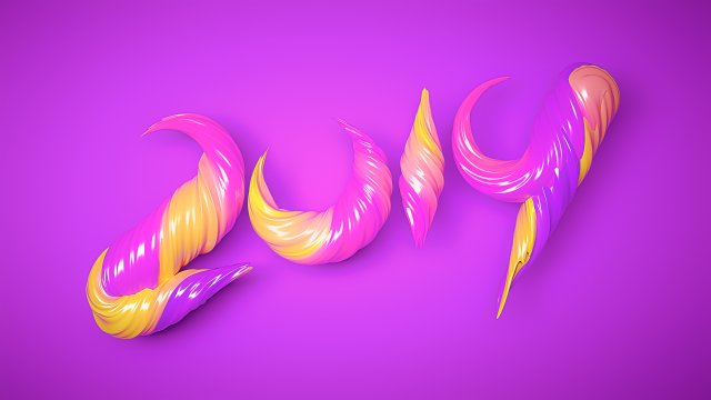 ing and rendering of colorful text CG Textures .c4d .max .obj .3ds .fbx .stl .blend 