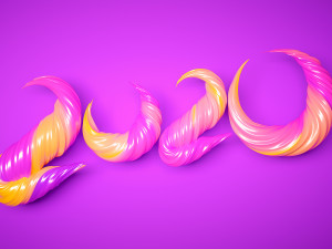 ing and rendering of colorful text CG Textures