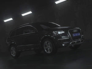 Modellazione e rendering suv q7 Modello 3D