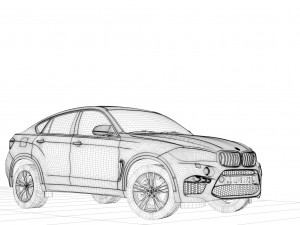 suv x6m product modeling and rendering 3D Модель