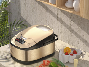 photographic rendering of rice cooker 3D Model