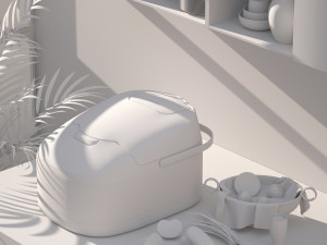 photographic rendering of rice cooker Modèle 3D