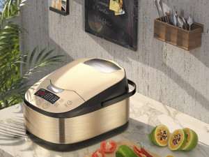 photographic rendering of rice cooker 3D Model