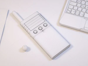 walkie-talkie modeling and rendering 3D Model
