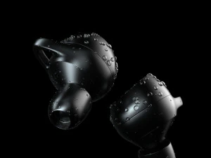 casque et rendu Modèle 3D