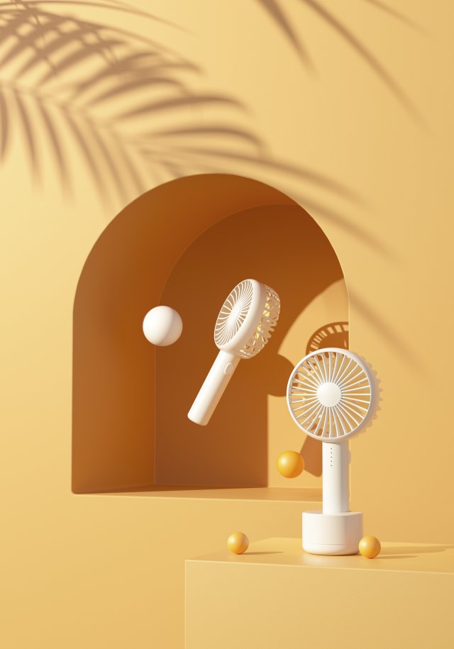 fan product modeling and rendering 3D मॉडल .c4d .max .obj .3ds .fbx .stl .blend 