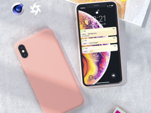 the silicone mobile phone shell ing and rendering 3D मॉडल