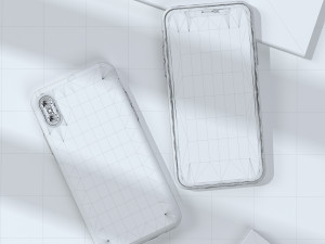 the silicone mobile phone shell ing and rendering 3D मॉडल
