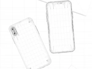 the silicone mobile phone shell ing and rendering 3D Model