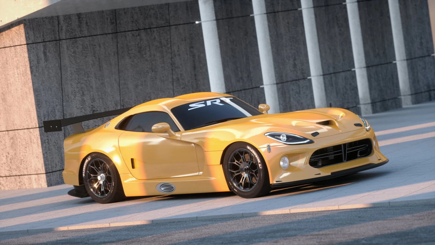 silicon snake roadster modeling and rendering 3D Model .c4d .max .obj .3ds .fbx .stl .blend 
