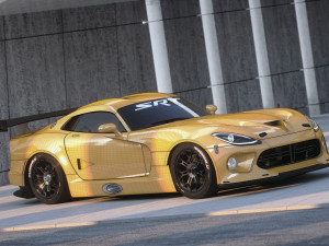 silicon snake roadster modeling and rendering 3D Модель