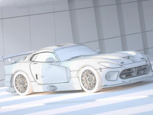 silicon snake roadster modeling and rendering 3D Model