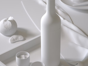 red wine modeling and rendering 3D Model