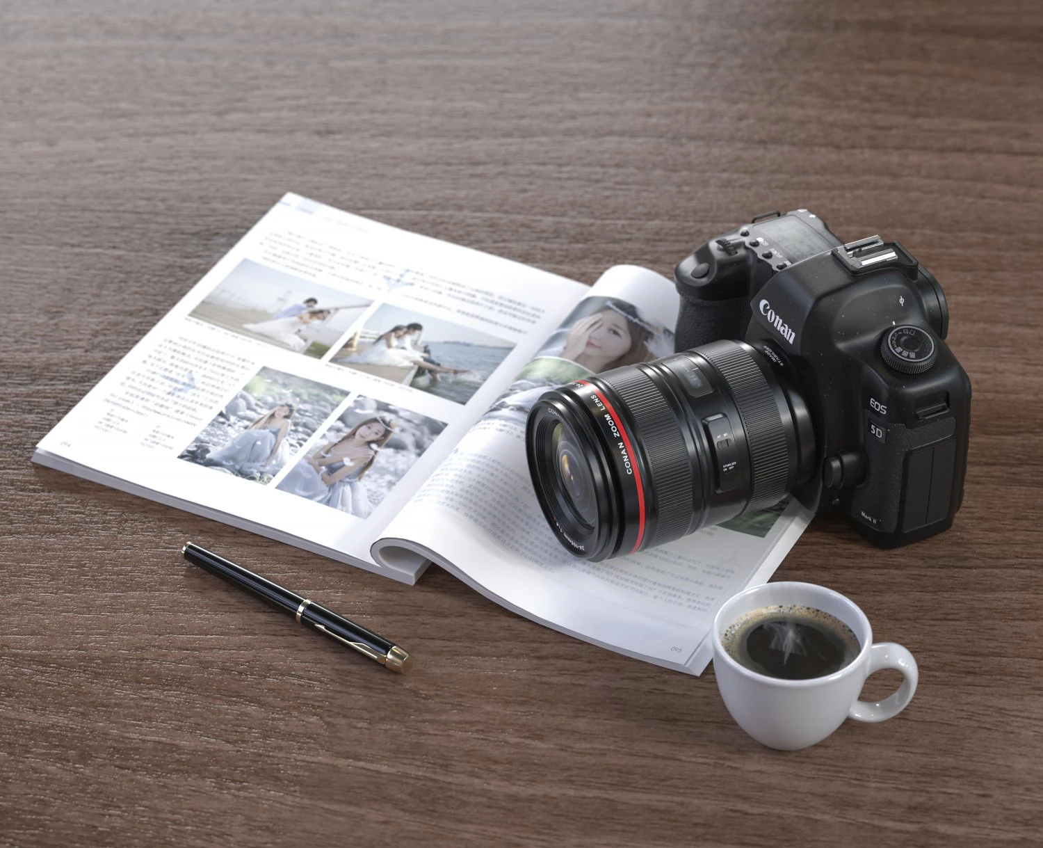 eos camera modeling and rendering 3D Model .c4d .max .obj .3ds .fbx .stl .blend 