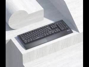 keyboard modeling and rendering 3D Model