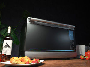 oven ing and rendering 3D Model