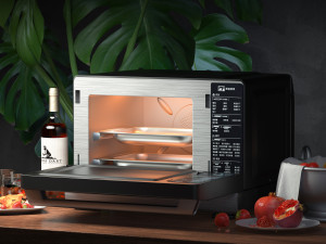 oven ing and rendering 3D Model