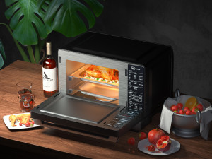 oven ing and rendering 3D Model
