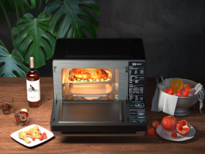 oven ing and rendering 3D Model