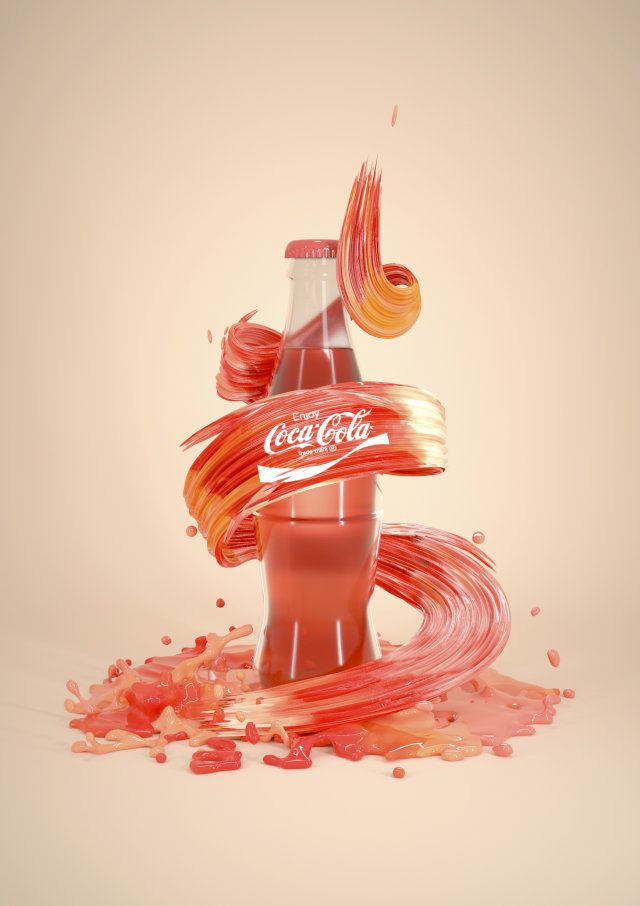 coke modeling and rendering Modèle 3D .c4d .max .obj .3ds .fbx .stl .blend 