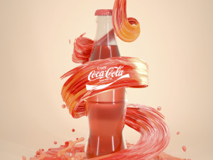 coke modeling and rendering 3D Model