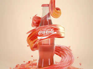 modellazione e rendering del coke Modello 3D