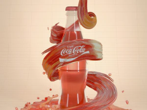 coke modeling and rendering 3D Model
