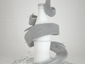 coke modeling and rendering 3D Model