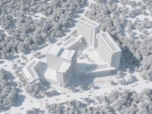 aerial view modeling and rendering 3D Model