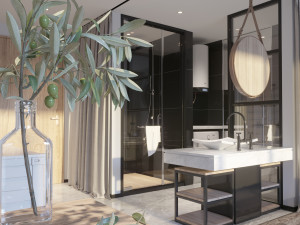guesthouse modeling and rendering Model 3D