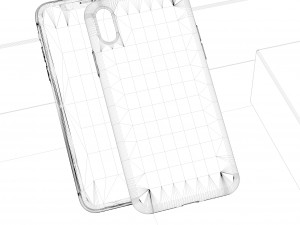 transparent phone case modeling and rendering 3D मॉडल