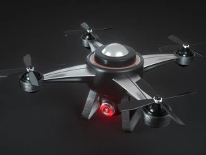 यूएवी का आईएनजी और प्रतिपादन 3D मॉडल