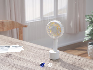 small fan 5 modeling and rendering 3D मॉडल