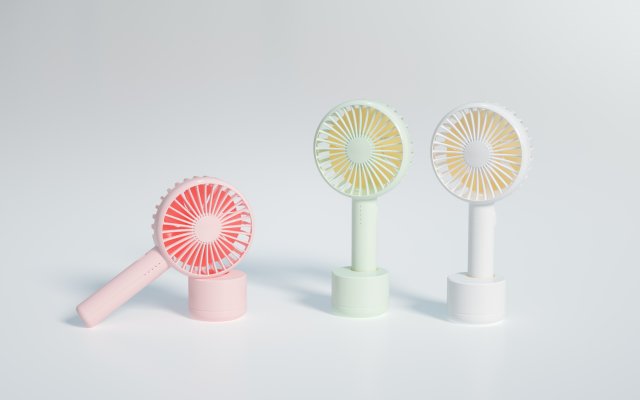 small fan modeling and rendering 1-6collection 3D 模型 .c4d .max .obj .3ds .fbx .stl .blend 