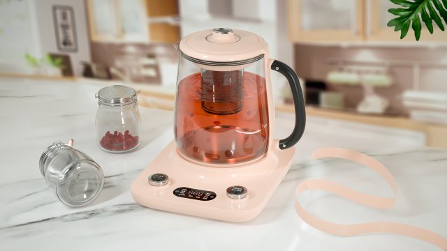 the kettle modeling and rendering 3D Model .c4d .max .obj .3ds .fbx .stl .blend 